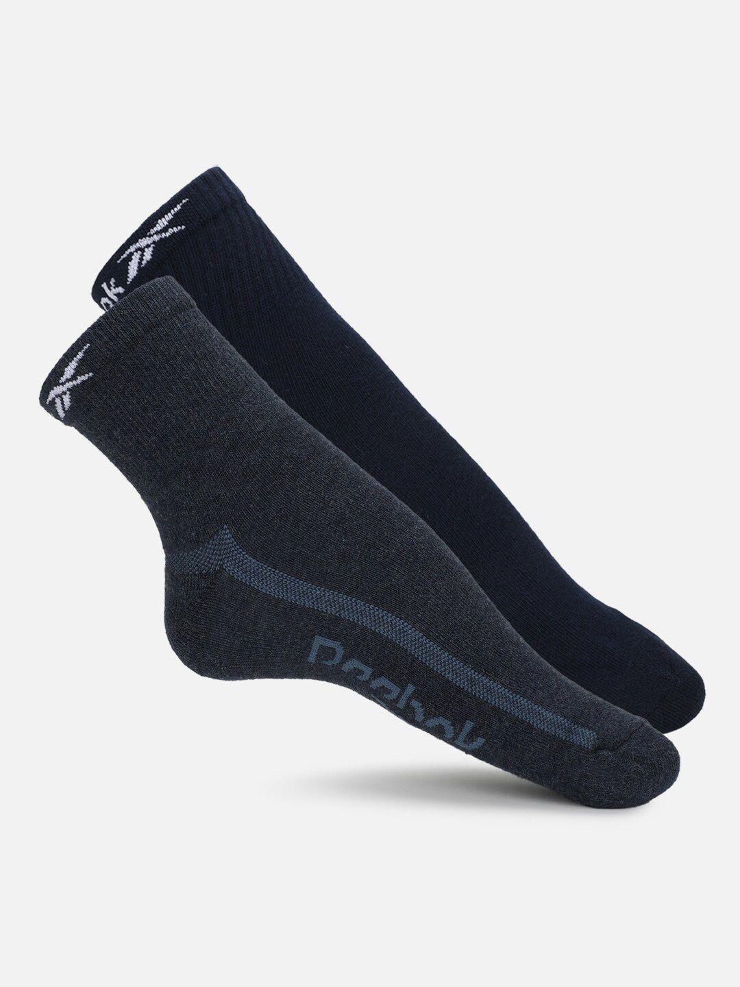 reebok men patterned cotton ankle length socks