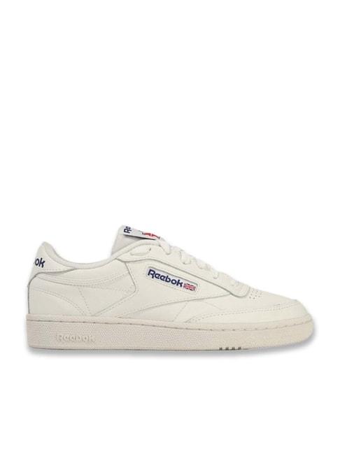 reebok men's club c 85 off white casual sneakers