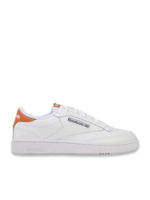 reebok men's club c 85 white casual sneakers