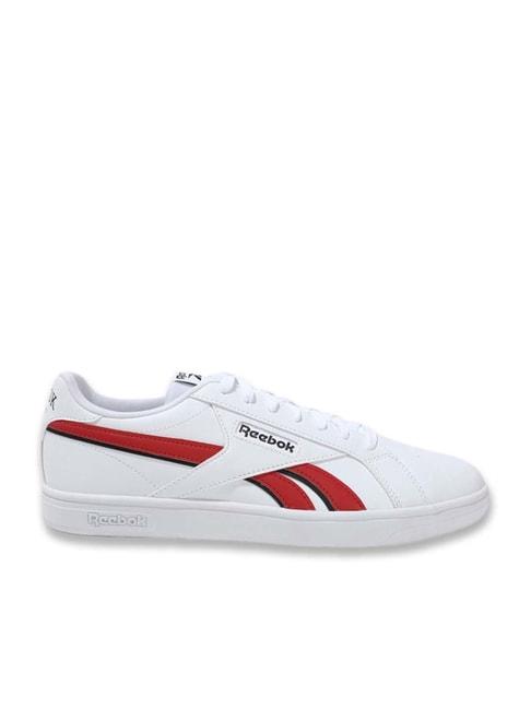 reebok men's court retro white casual sneakers