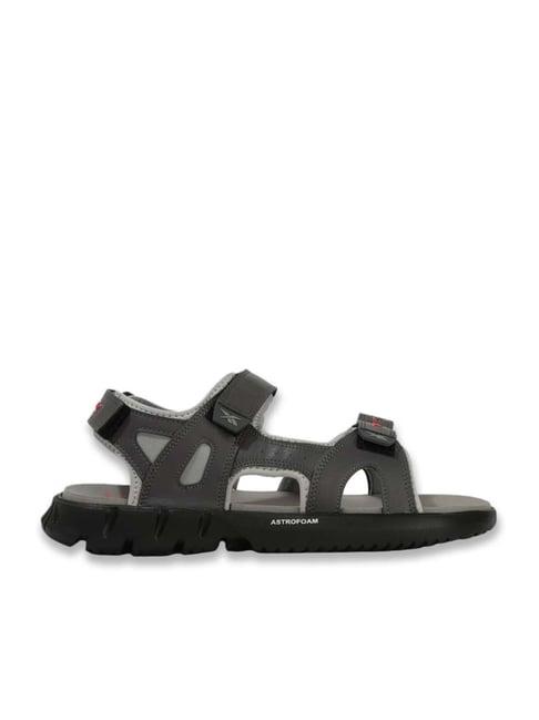 reebok men's realm grey floater sandals