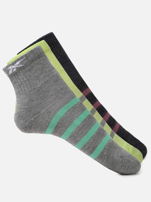 reebok multicolored printed socks - pack of 3