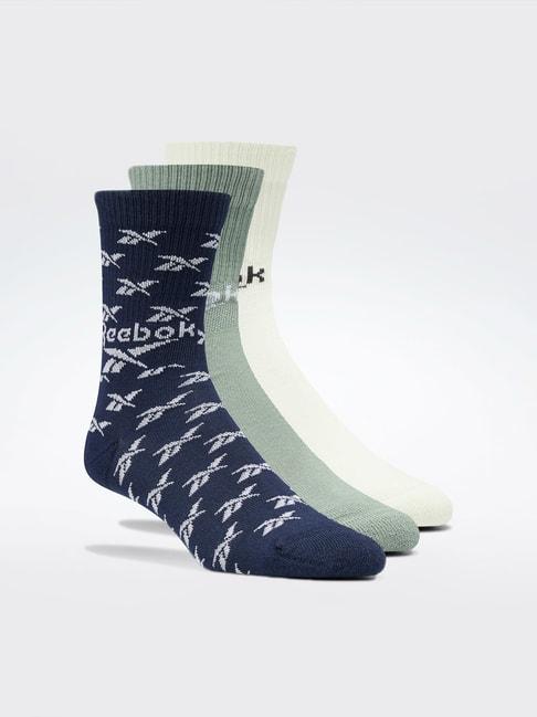 reebok multicolored regular fit printed socks
