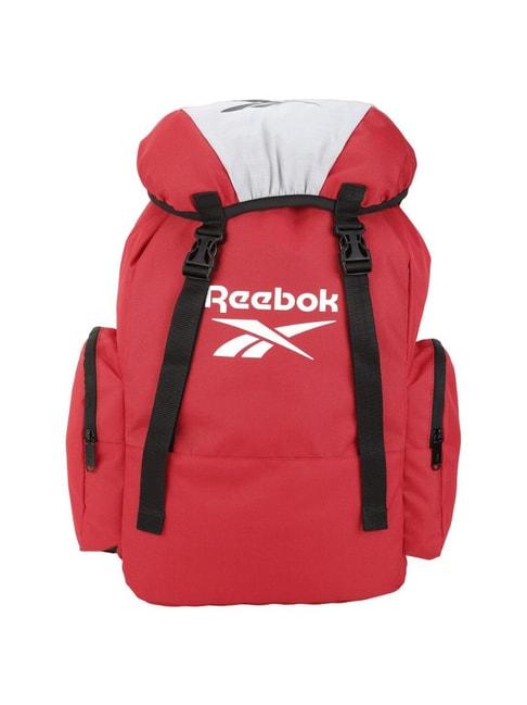 reebok red polyester solid backpack