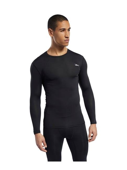 reebok black slim fit t-shirt