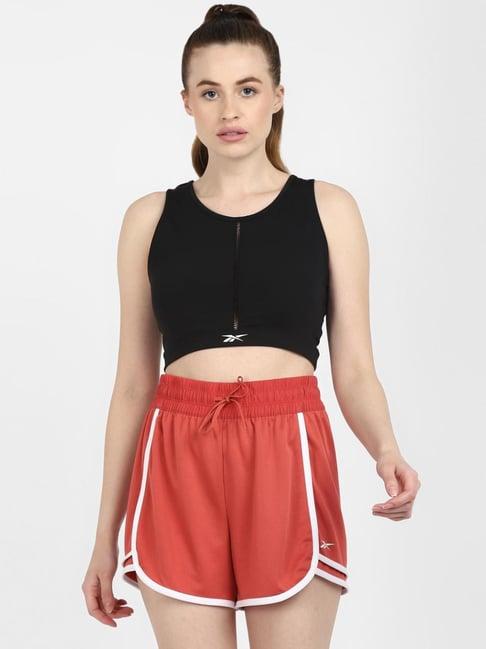 reebok black sports bra