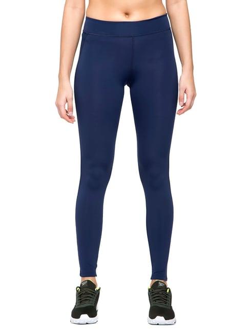 reebok collegiate navy training tights