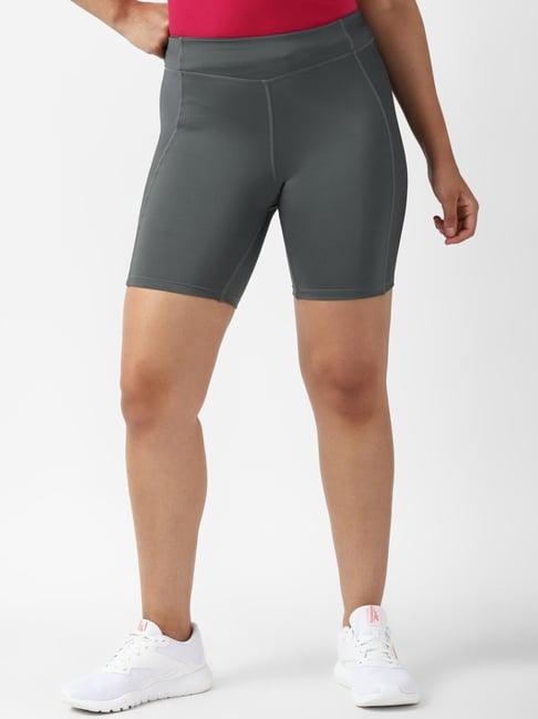 reebok grey cotton sports shorts