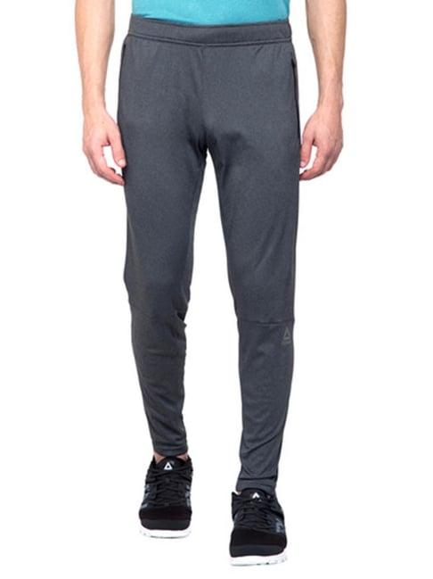 reebok grey regular fit sports trackpants