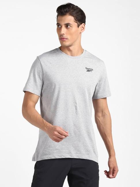 reebok grey round neck sports t-shirt