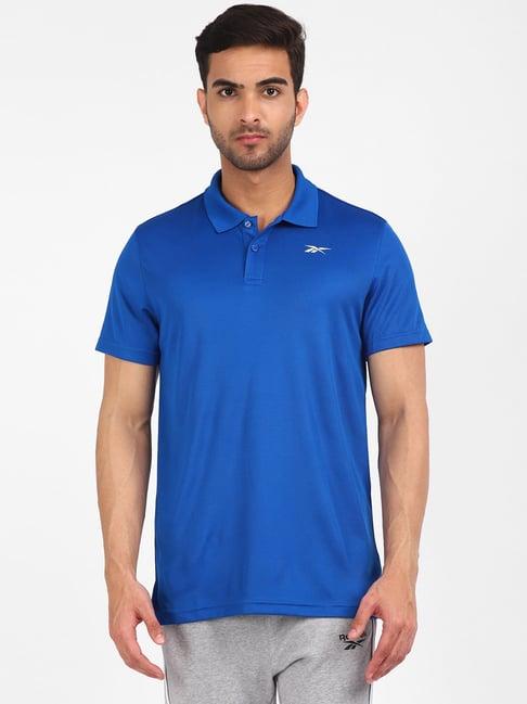 reebok indigo blue polo t-shirt