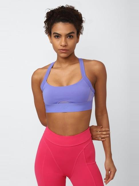 reebok lavender sports bra