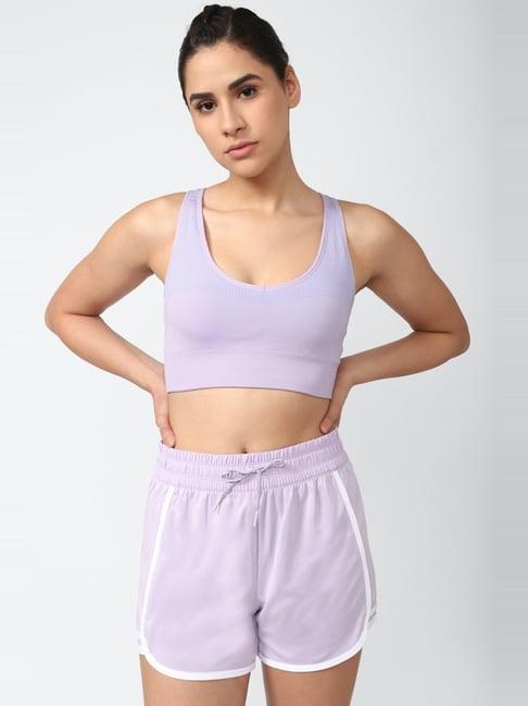 reebok lilac padded sports bra