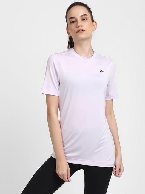 reebok lilac slim fit wor tee