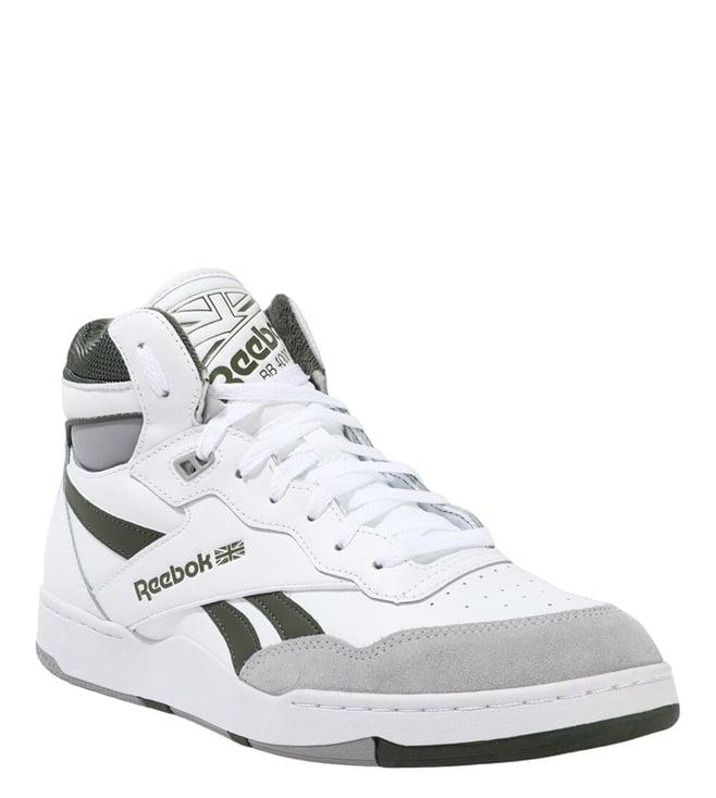 reebok men's bb 4000 ii mid white ankle height sneakers