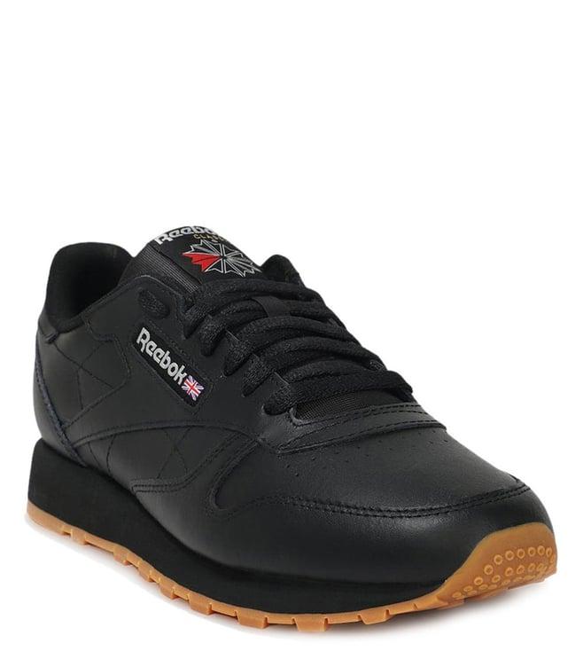 reebok men's classic black sneakers