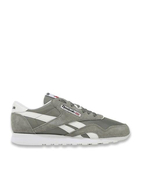 reebok men's classic grey casual sneakers