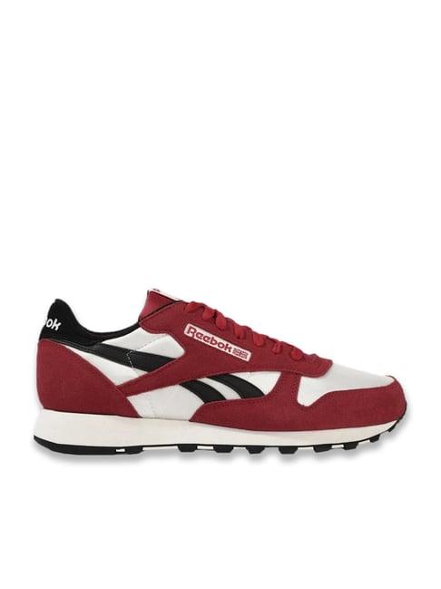 reebok men's classic maroon casual sneakers