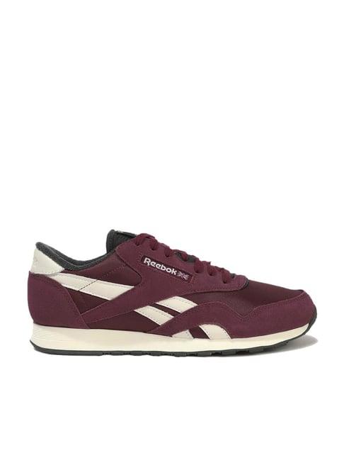 reebok men's classic nylon maroon casual sneakers