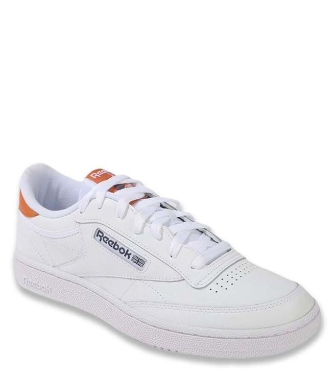 reebok men's club c 85 white casual sneakers