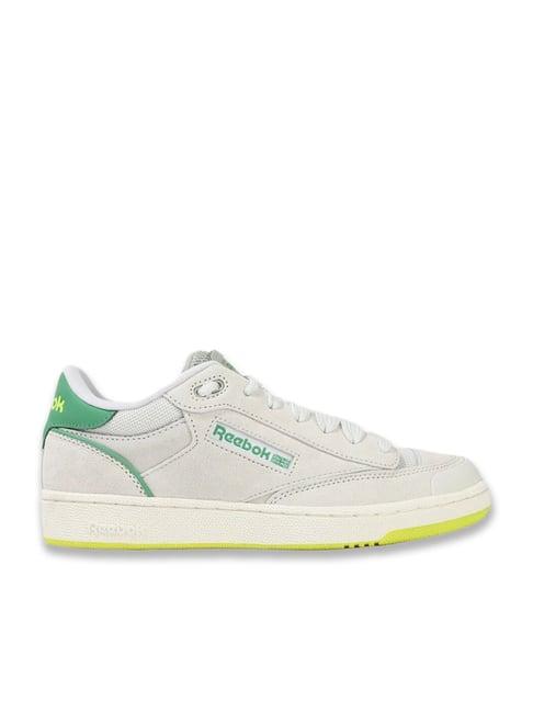 reebok men's club c bulc c off white casual sneakers