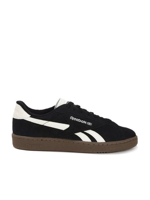 reebok men's club c grounds uk black casual sneakers