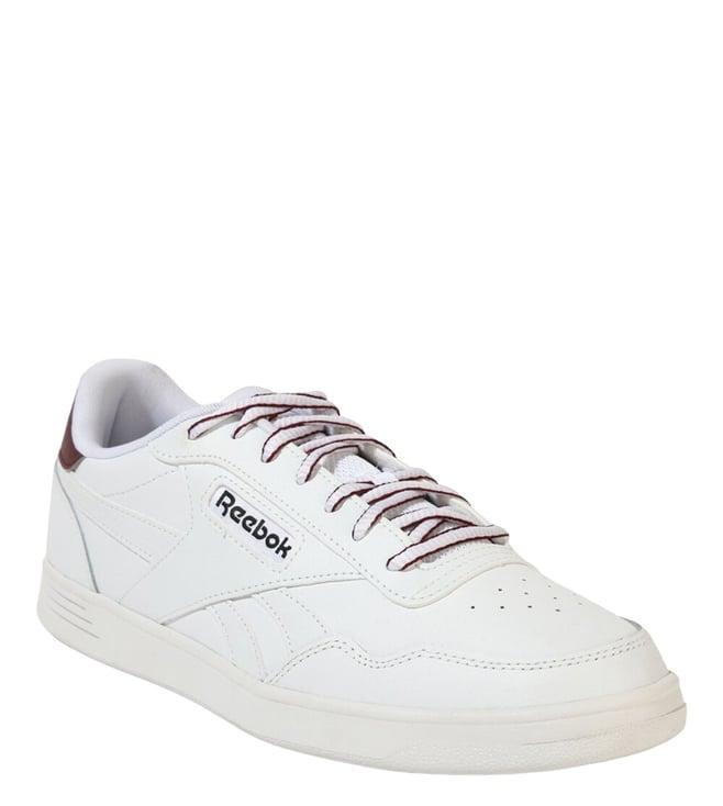 reebok men's court advance white sneakers