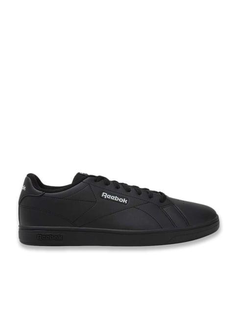 reebok men's court clean black casual sneakers