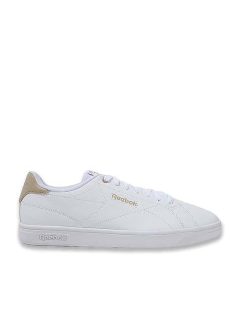 reebok men's court clean white casual sneakers