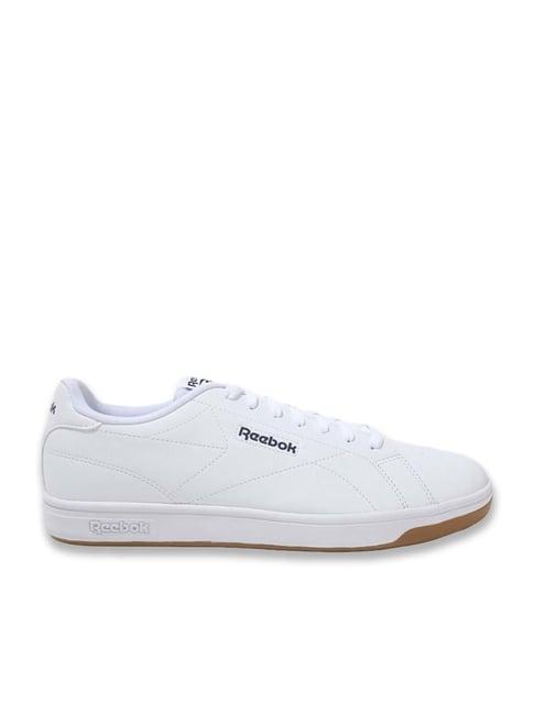 reebok men's court clean white casual sneakers