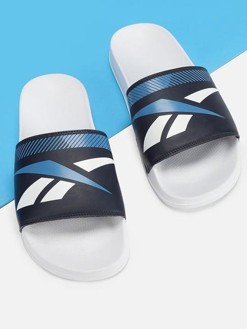 reebok men's ftw black slides