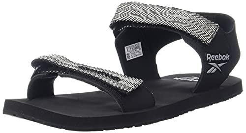 reebok men's vm max pro black-stucco-skull grey swim slide shoe-6 kids uk (hmh85)