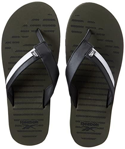 reebok men'sslide sandal, army green/black/white, 10 uk (11 us)