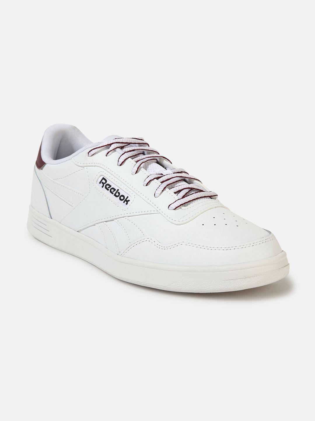 reebok men court advance leather running shoes