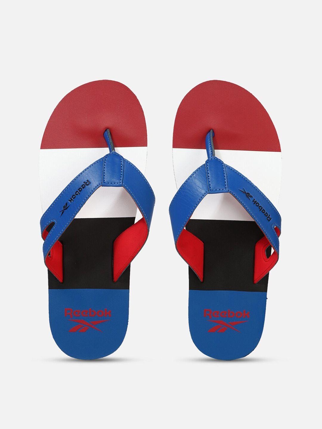 reebok men jk flip pro colourblocked slippers