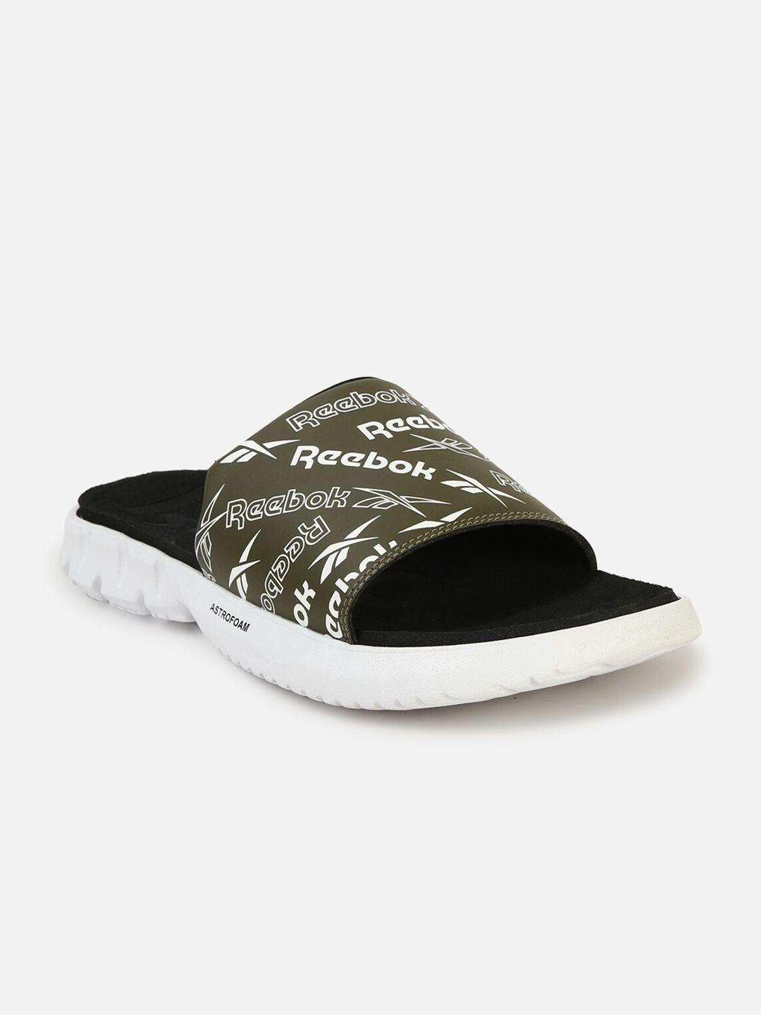 reebok men slides ftw open toe flats