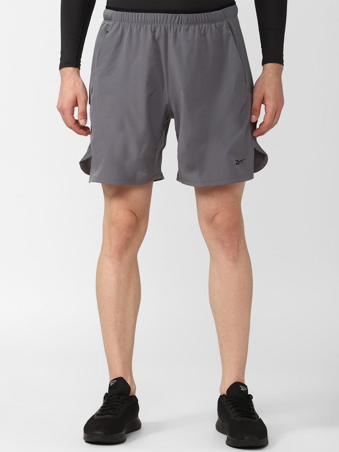 reebok men ts strength 3 0 mid-rise sports shorts