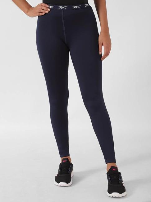 reebok navy tights