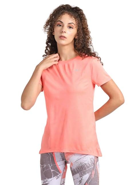 reebok peach slim fit re ss tee