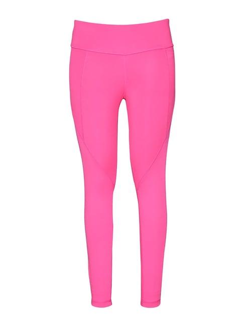reebok pink mid rise wor pp tights