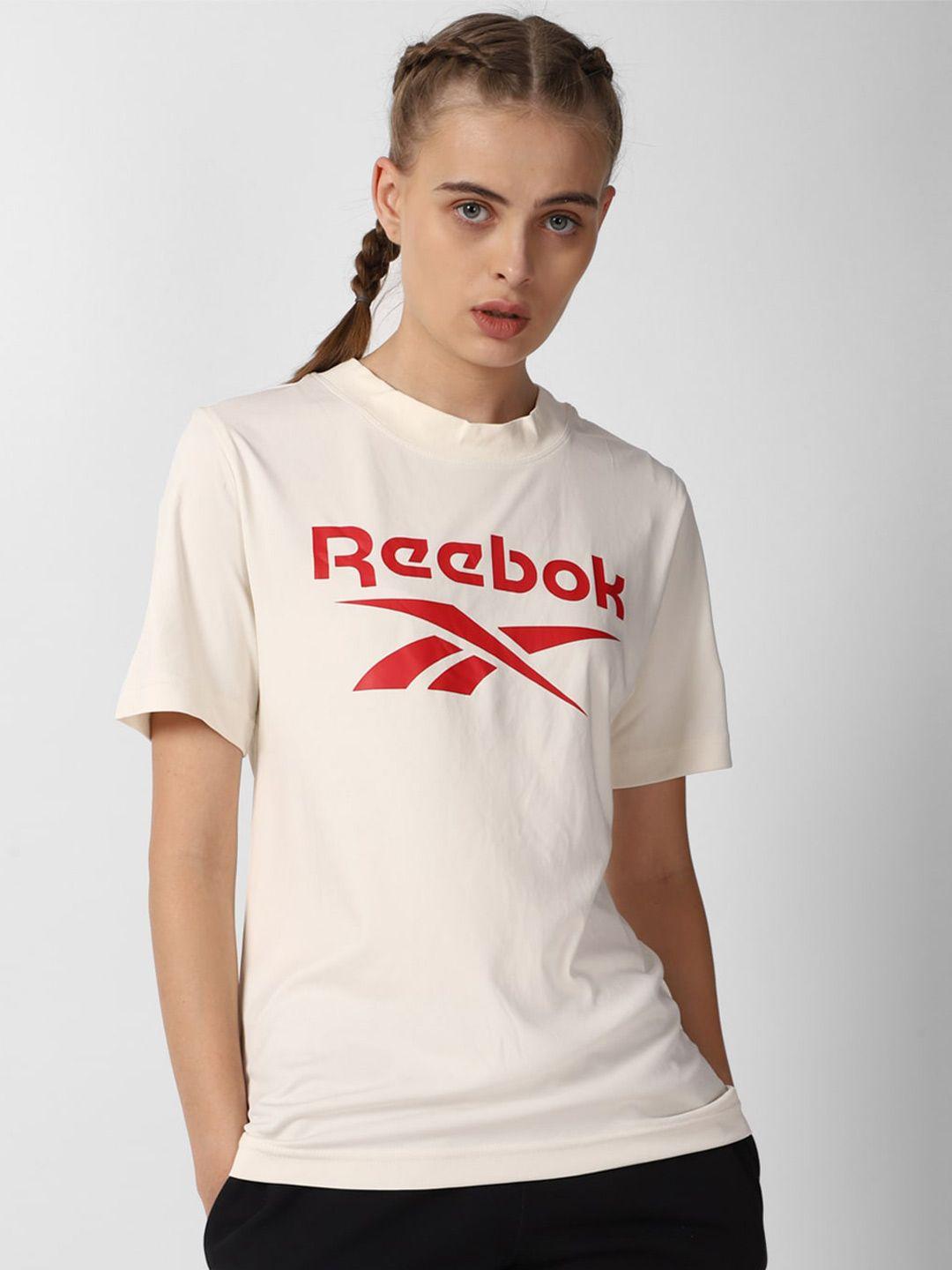 reebok printed round neck t-shirt