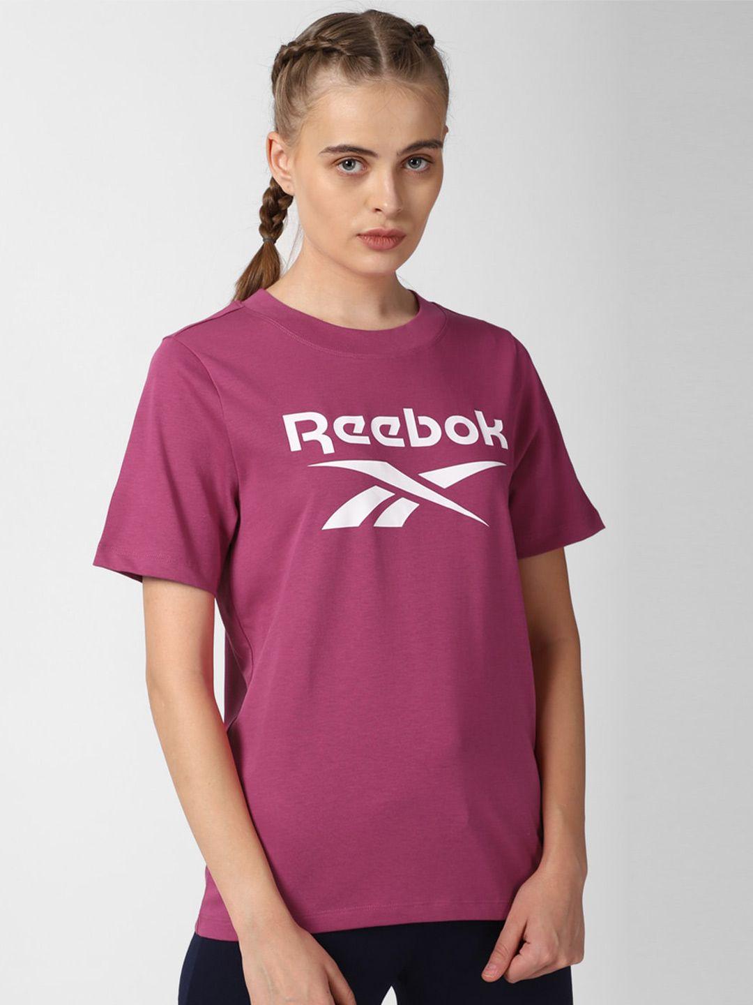 reebok printed round-neck t-shirt