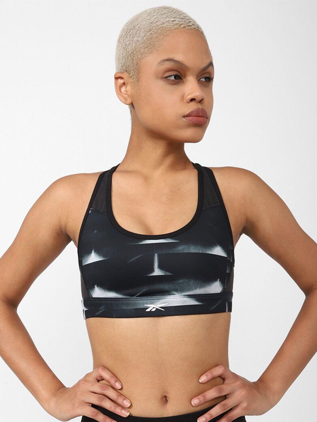 reebok printed sh hero racer itajime sports bra