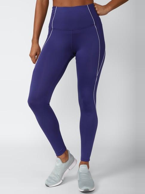 reebok purple high rise sports tights