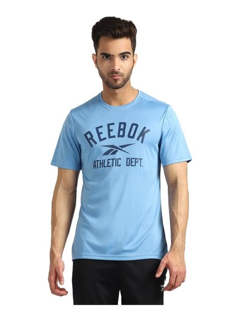 reebok sky blue round neck t-shirt