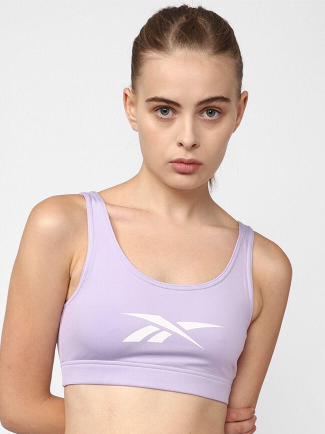 reebok speedwick low support wor new big logo bra