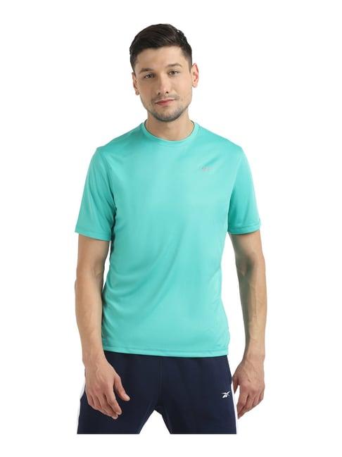 reebok teal round neck t-shirt