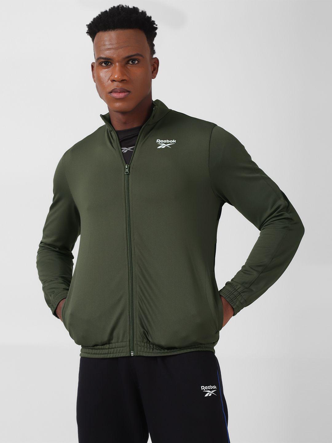 reebok unisex ri vector knit zip-up sporty jackets