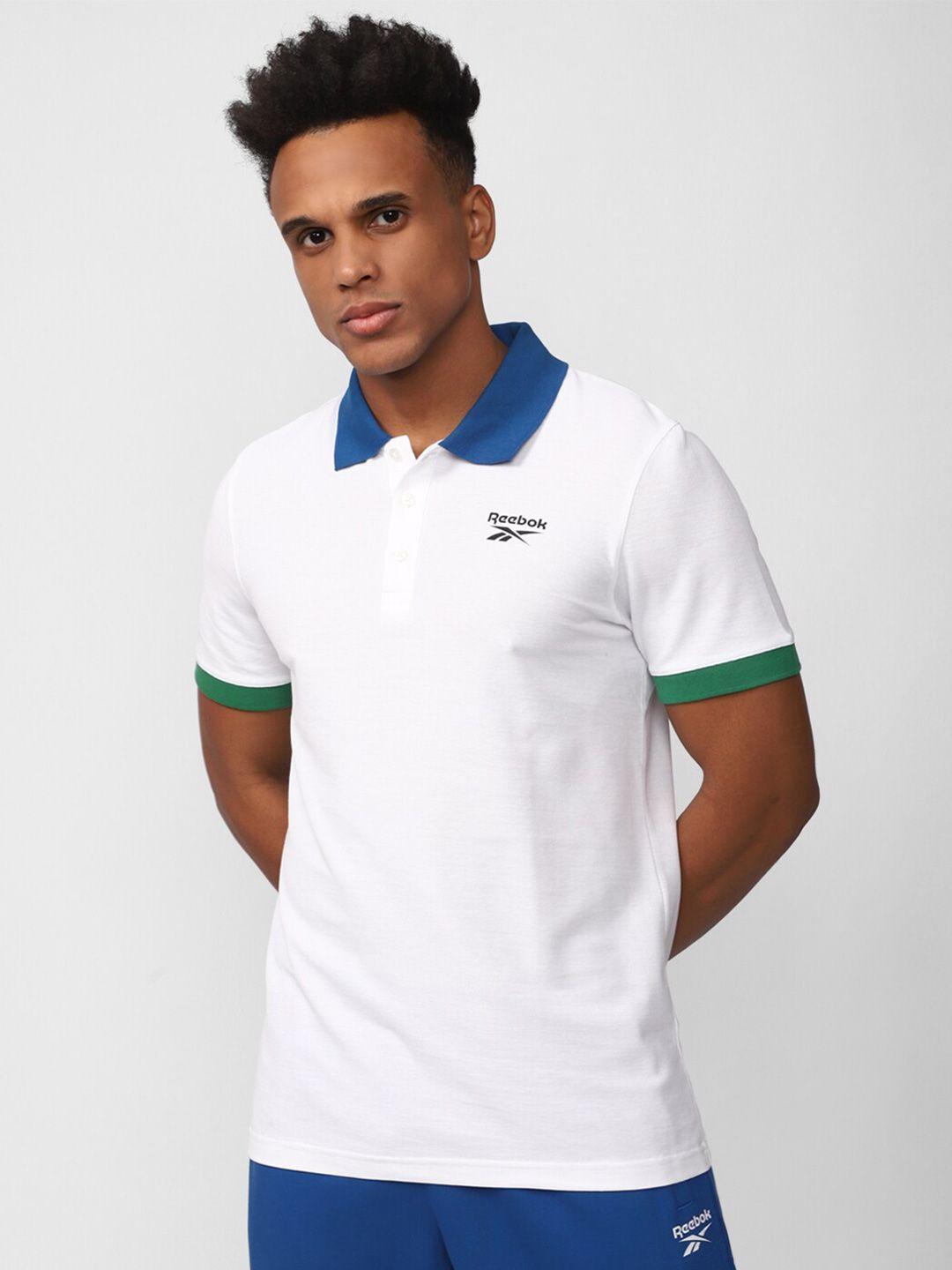 reebok wce polo collar slim fit sports tshirts