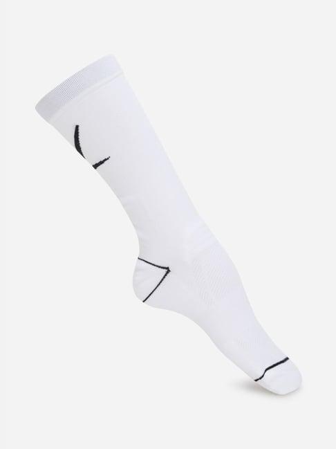 reebok white regular fit logo printed socks